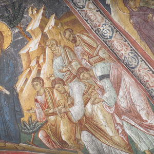 46 Christ Appearing to the Apostles on the Mountain of Galilee, detail