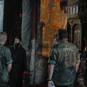KFOR Soldiers visiting the Monastery 1