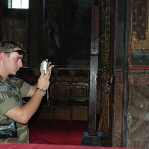 KFOR Soldiers visiting the Monastery 19
