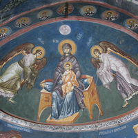 Virgin (Theotokos) with Christ and two Archangels