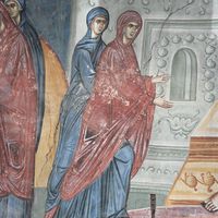 Women informes the Apostles about Christ's Resurrection