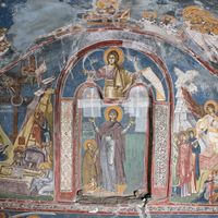 Myrrhbearers at the Christ's Tomb