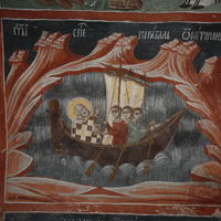 St. Nicholas saves the sinking ship