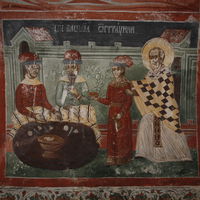 St. Nicholas rescues Basil  from the Saracenes